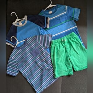 Lot Of Boys Size 8 Hanna Andersson And Gymboree Knit Tees And Shorts